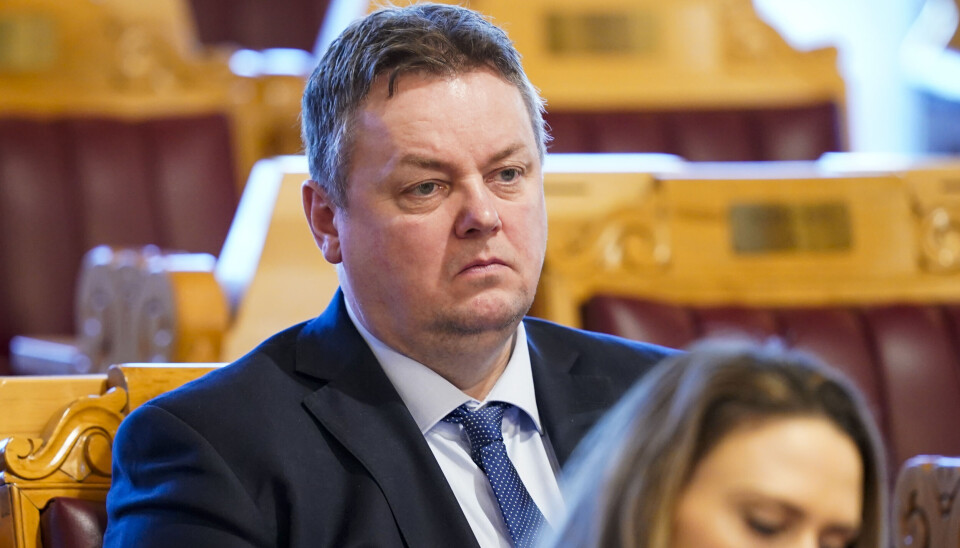 Runar Sjåstad (Ap) under stortingets spontane spørretime onsdag.