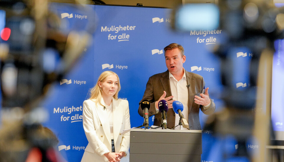Nestleder Henrik Asheim og Mari Holm Lønseth har ledet programarbeidet. Endelig utkast er nå klart.