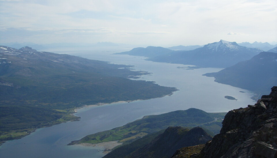 Tjeldsund er kåret til årets friluftskommune. Her fra Tjeldsundet.