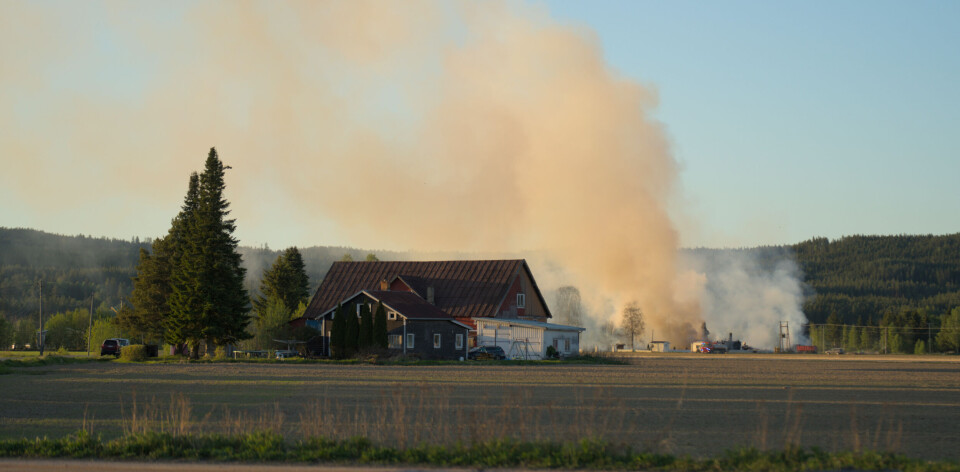 280 dyr var i bygningene som brant ned.