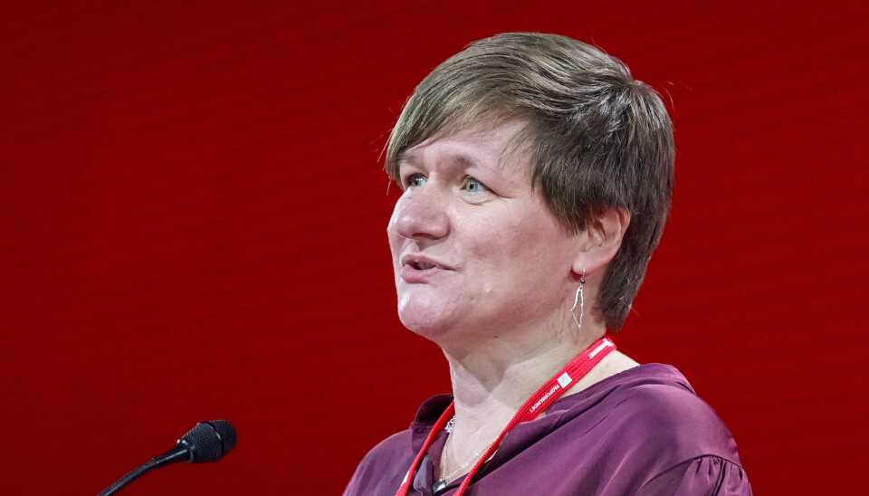 Fagforbundet-leder Helene Harsvik Skeibrok går sammen med Rødt for å stramme inn innleie i helsesektoren.